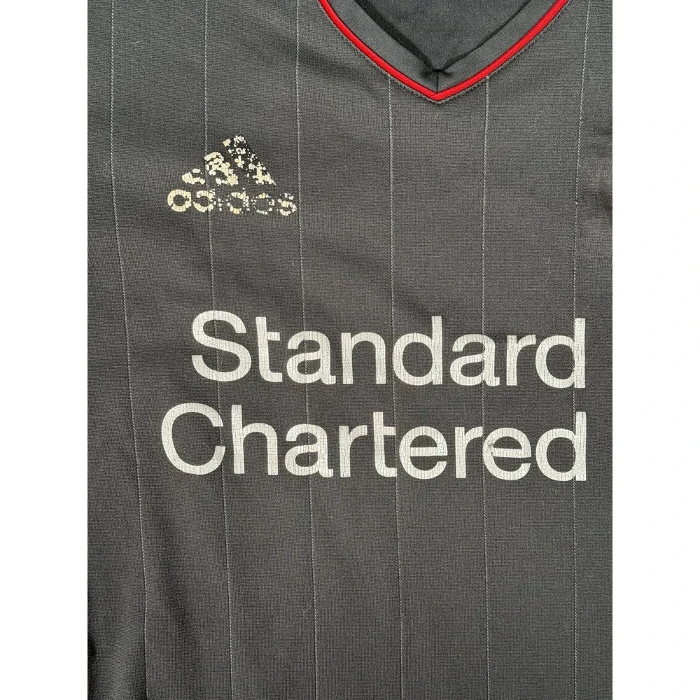 Adidas Liverpool FC 2011/2012 Away Football Shirt Mens Small Gray Jersey